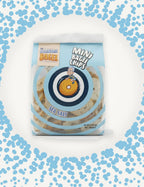 Bag of Eccentric Bagel Mini Chips in Sea Salt flavor