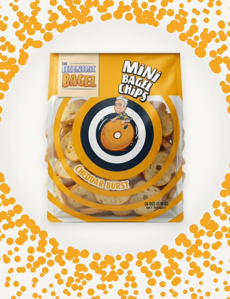 Eccentric Bagel Mini Chips – Cheddar Burst